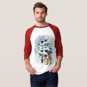English Bulldog kerstcadeaus T-shirt (Voorkant volledig)