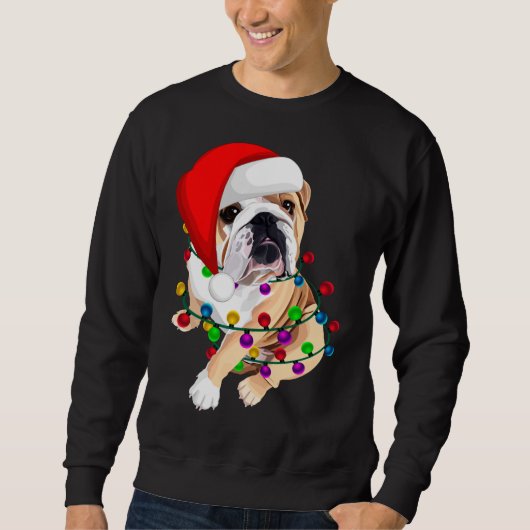 English Bulldog kerstdogmas kerstkerstkerstkerstke Trui (Voorkant)