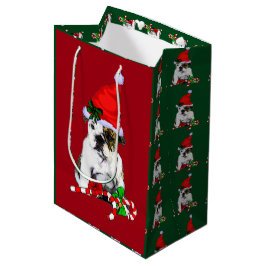 English Bulldog kerstfeest Medium Cadeauzakje