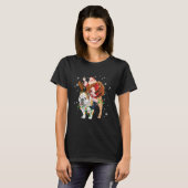 English Bulldog kerstkerstkerstkerstkerstkerstman  T-shirt (Voorkant volledig)