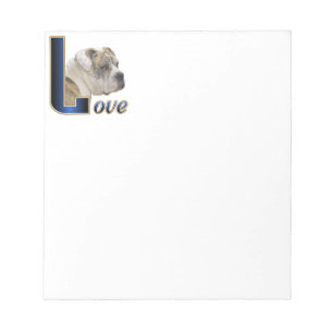 English Bulldog Love Notitieblok
