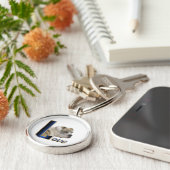 English Bulldog Love Sleutelhanger (Zijkant)