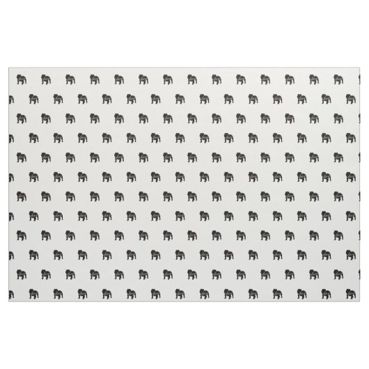 English Bulldog Love Stof (Yard (91,4 cm))
