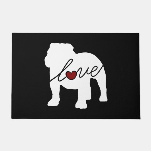 English Bulldog Loveq Deurmat (Voorkant)