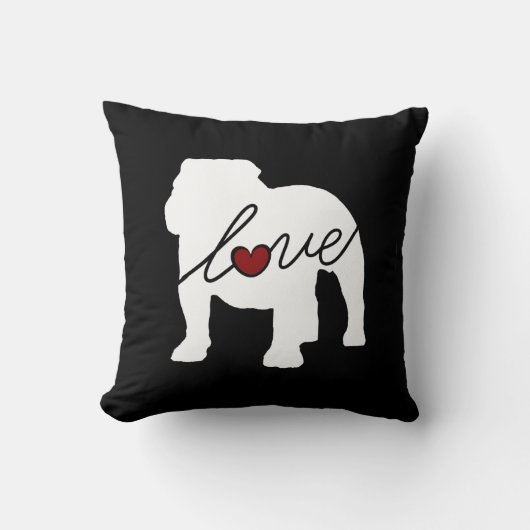 English Bulldog Loveq Kussen (Voorkant)