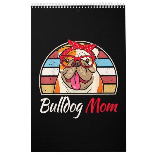 English Bulldog Lover Gifts Bulldog mama Kalender (Hoes)