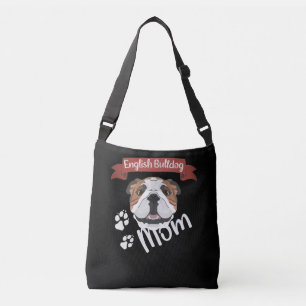English Bulldog mama, Dog mama Crossbody Tas