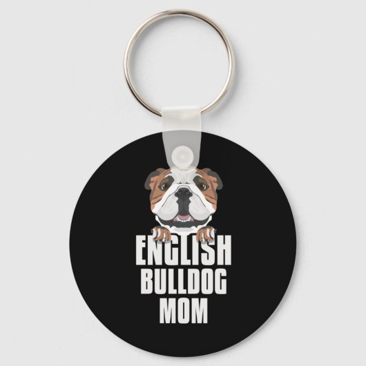 English Bulldog mama, Dog mama Sleutelhanger (Voorkant)