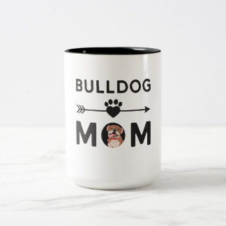 English Bulldog mama Funny Lovesr Moederdag Gifts Tweekleurige Koffiemok