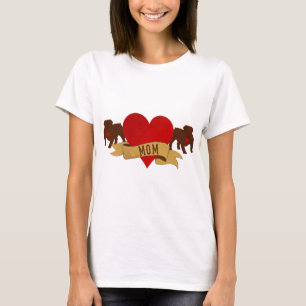 English Bulldog mama [stijl Tattoo] T-shirt