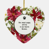 English Bulldog memorial kerstboomversiering Keramisch Ornament (Achterkant)