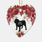 English Bulldog memorial kerstboomversiering Keramisch Ornament (Links)