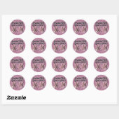 English Bulldog MOM Ronde Sticker (Vel)