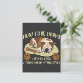 English Bulldog Owner Funny Animal Hondenliefhebbe Briefkaart (Staand voorkant)