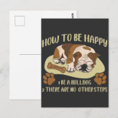 English Bulldog Owner Funny Animal Hondenliefhebbe Briefkaart (Voorkant / Achterkant)