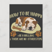 English Bulldog Owner Funny Animal Hondenliefhebbe Briefkaart (Voorkant)