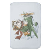 English Bulldog Pilot Airplane Badmat (Voorkant Verticaal)