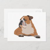 English Bulldog Portrait Briefkaart (Voorkant / Achterkant)