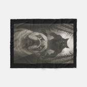 English Bulldog Selfie With Werewolf Funny  Fleece Deken (Voorkant (Horizontaal))