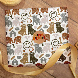 English Bulldog Silhouette Cadeaupapier