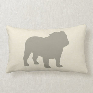 English Bulldog Silhouette Decorative Hondenliefhe Kussen