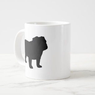 English Bulldog Silhouettes   HONDENLIEFHEBBER Grote Koffiekop