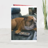 English bulldog Valentine's Day Card Feestdagen Kaart (Achterkant)