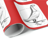 English Carrier Pigeon 1978 Cadeaupapier (Rol Hoek)