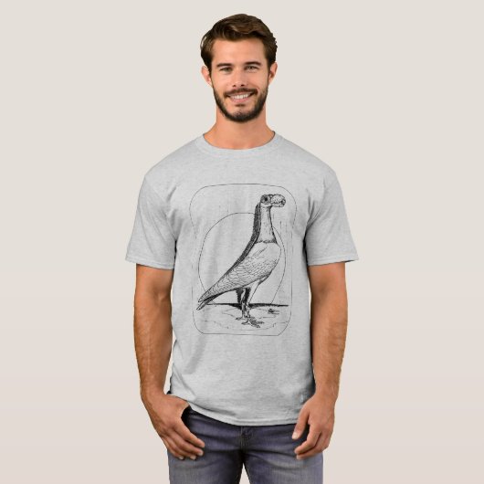 English Carrier Pigeon 1978 T-shirt (Voorkant volledig)