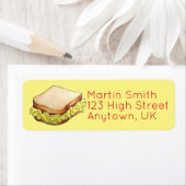 English Chip Shop Butty Sandwich Takeaway UK Food Etiket (Insitu)