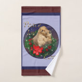 English Cocker Spaniel Christmas Bad Handdoek (Handdoek)