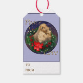 English Cocker Spaniel Christmas Cadeaulabel (Voorkant)