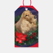 English Cocker Spaniel Christmas Cadeaulabel (Achterkant)