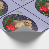 English Cocker Spaniel Christmas Cadeaupapier (Hoek)