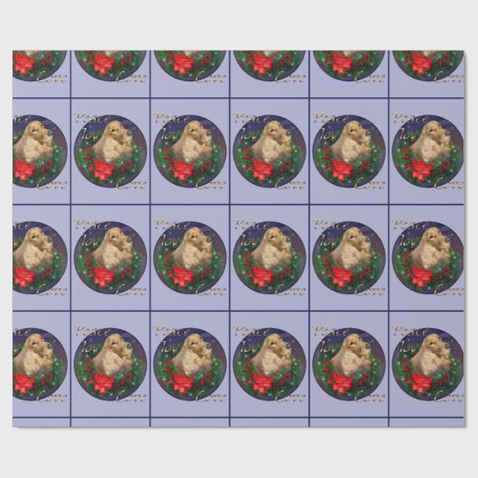 English Cocker Spaniel Christmas Cadeaupapier (Vlak)