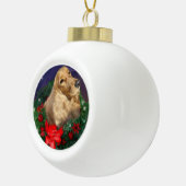 English Cocker Spaniel Christmas Keramische Bal Ornament (Rechts)