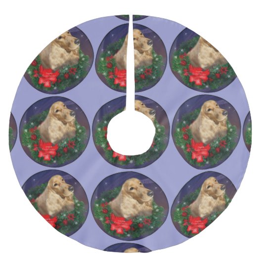 English Cocker Spaniel Christmas Kerstboom Rok (Voorkant)