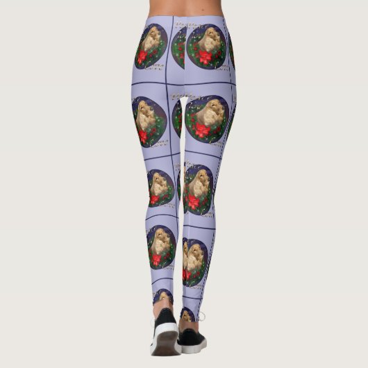 English Cocker Spaniel Christmas Leggings (Achterkant)