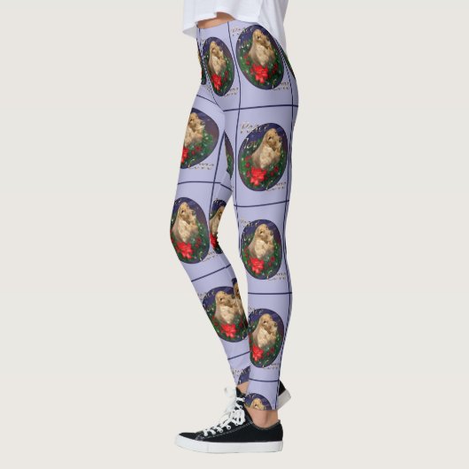 English Cocker Spaniel Christmas Leggings (Links)