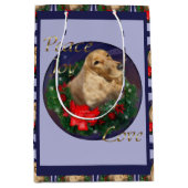 English Cocker Spaniel Christmas Medium Cadeauzakje (Voorkant)