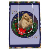 English Cocker Spaniel Christmas Medium Cadeauzakje (Achterkant)