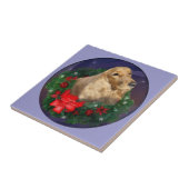 English Cocker Spaniel Christmas Tegeltje (Zijkant)