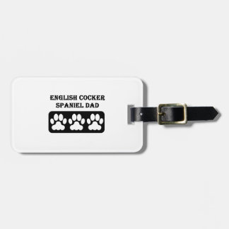 English Cocker Spaniel Dad Bagagelabel