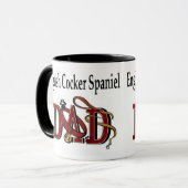 English Cocker Spaniel DAD Gifts Mok (Voorkant links)