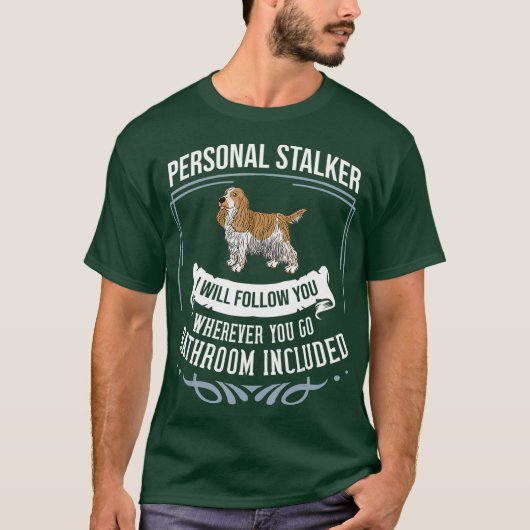English Cocker Spaniel Dog Puppies Owner Lover T-shirt (Voorkant)