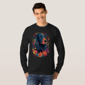 English Cocker Spaniel in the Garden Spring Flower T-shirt (Voorkant volledig)