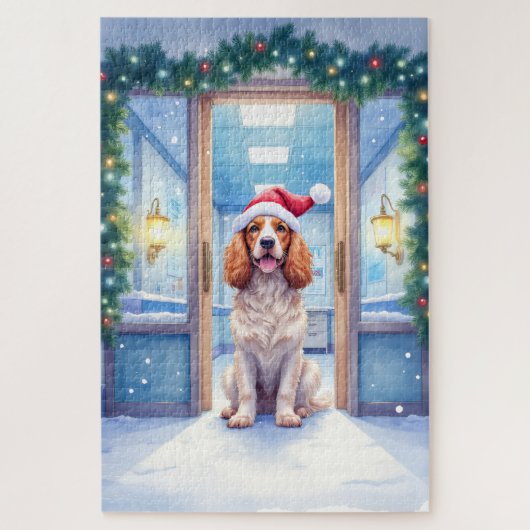 English Cocker Spaniel Nurse Station Santa Hat Legpuzzel (Verticaal)