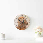 English Cocker Spaniel Painting - Original Dog Art Ronde Klok (Huis)