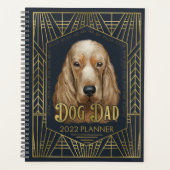 English Cocker Spaniel Working Dog Dad Funny 2022 Planner (Voorkant)