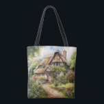English Cottage Tote Bag<br><div class="desc">A Watercolour English cottage with garden</div>